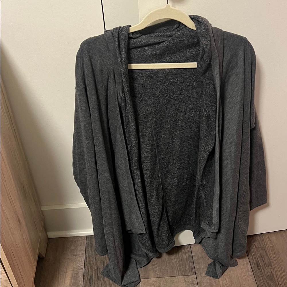 Free People Dark Gray Cardigan